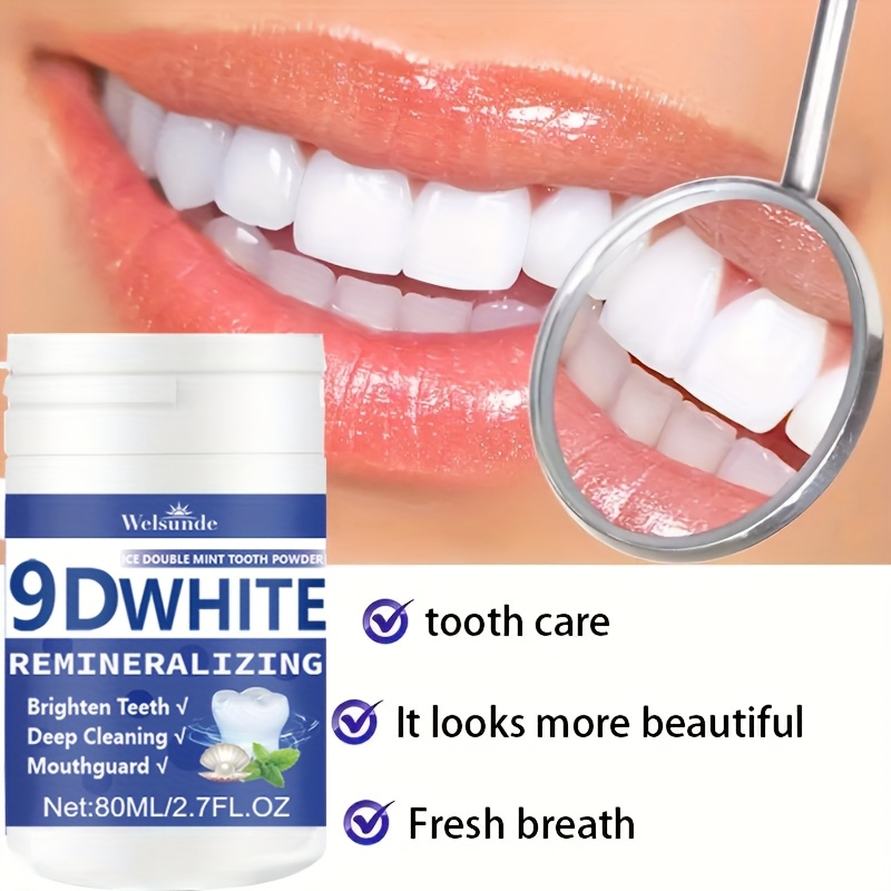 Teeth Whitening Near Me - 9D White Remineralizing Hydroxyapatite مسحوق الأسنان،