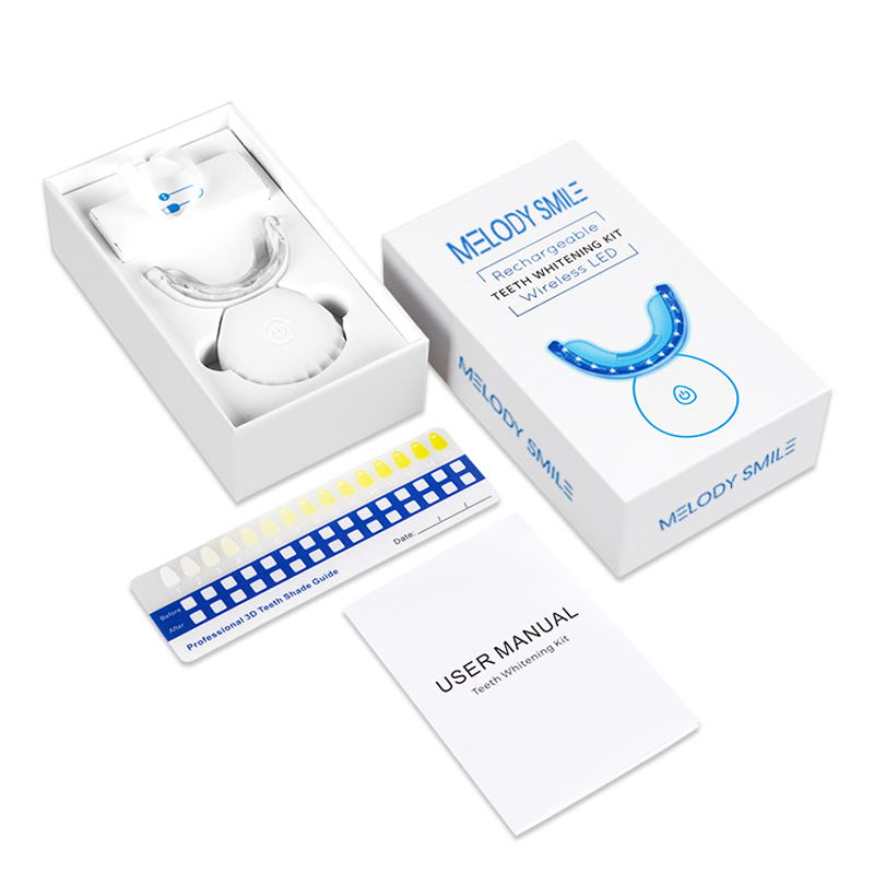 Teeth Whitening Logo - طقم تبييض الأسنان بالضوء الأزرق LED