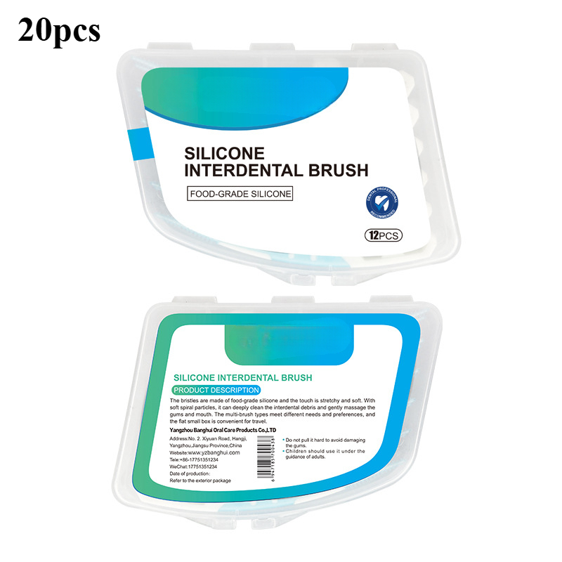 Teeth Whitening Gels - سيليكون فرشاة أسنان بين الأسنان تنظيف