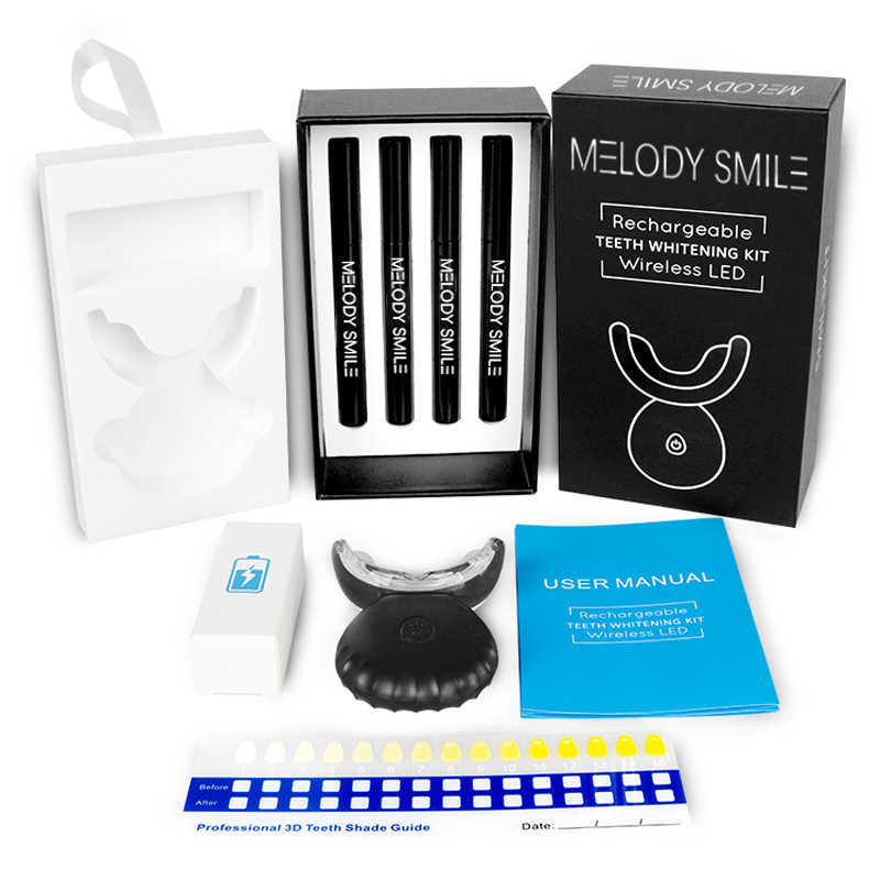 طقم تبييض الأسنان بالضوء الأزر - مراجعة Teeth Whitening Logo وسعره