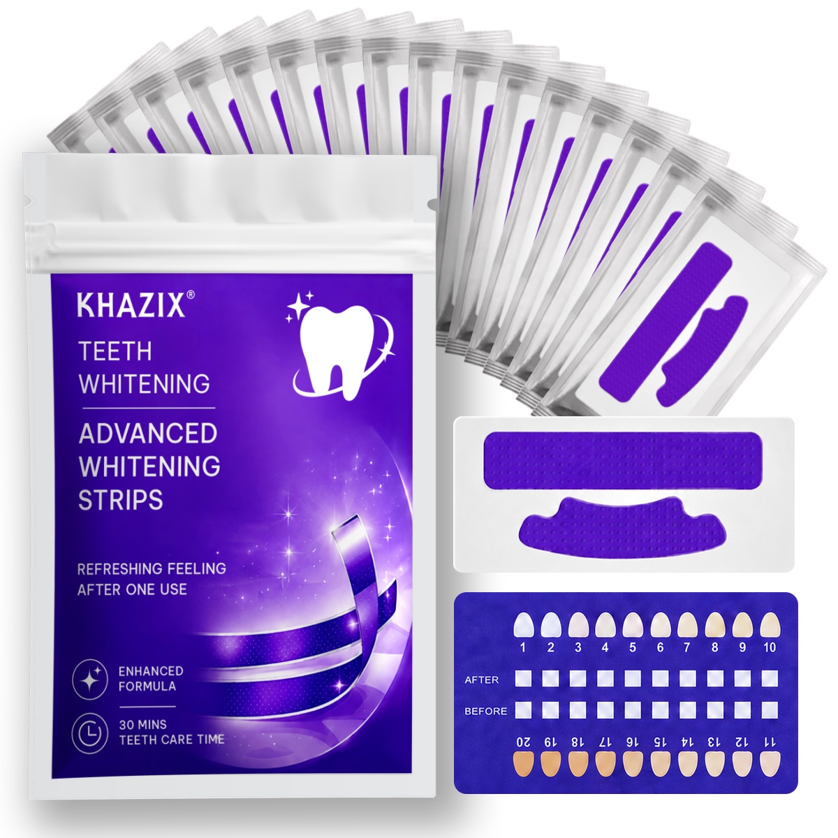شرائط تبييض الأسنان (1/7 زوج)  - مراجعة Teeth Whitening Retainer وسعره