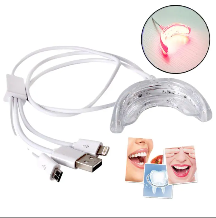 مصباح تبييض الأسنان المحمول مع - مراجعة Teeth Whitening Gels وسعره