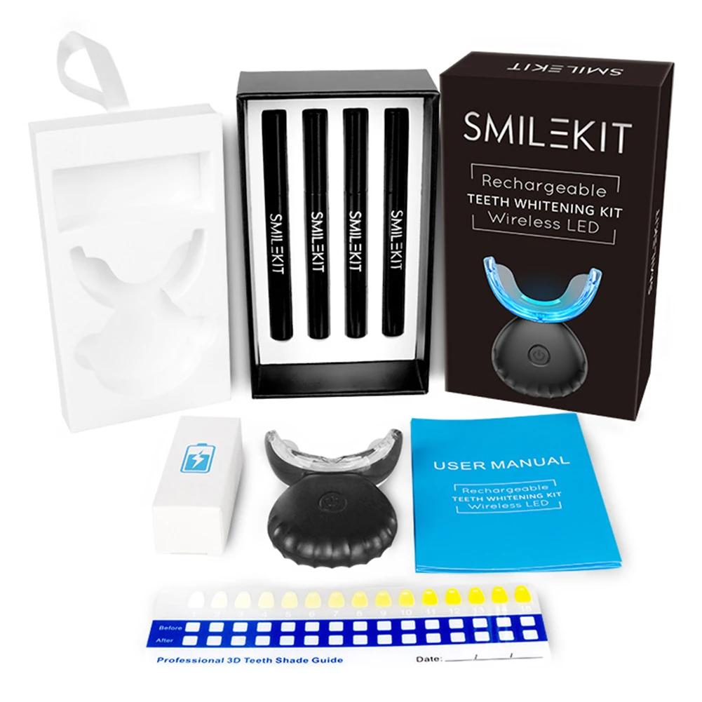 طقم تبييض الأسنان صغير 16 LED  - مراجعة Teeth Whitening Near Me وسعره