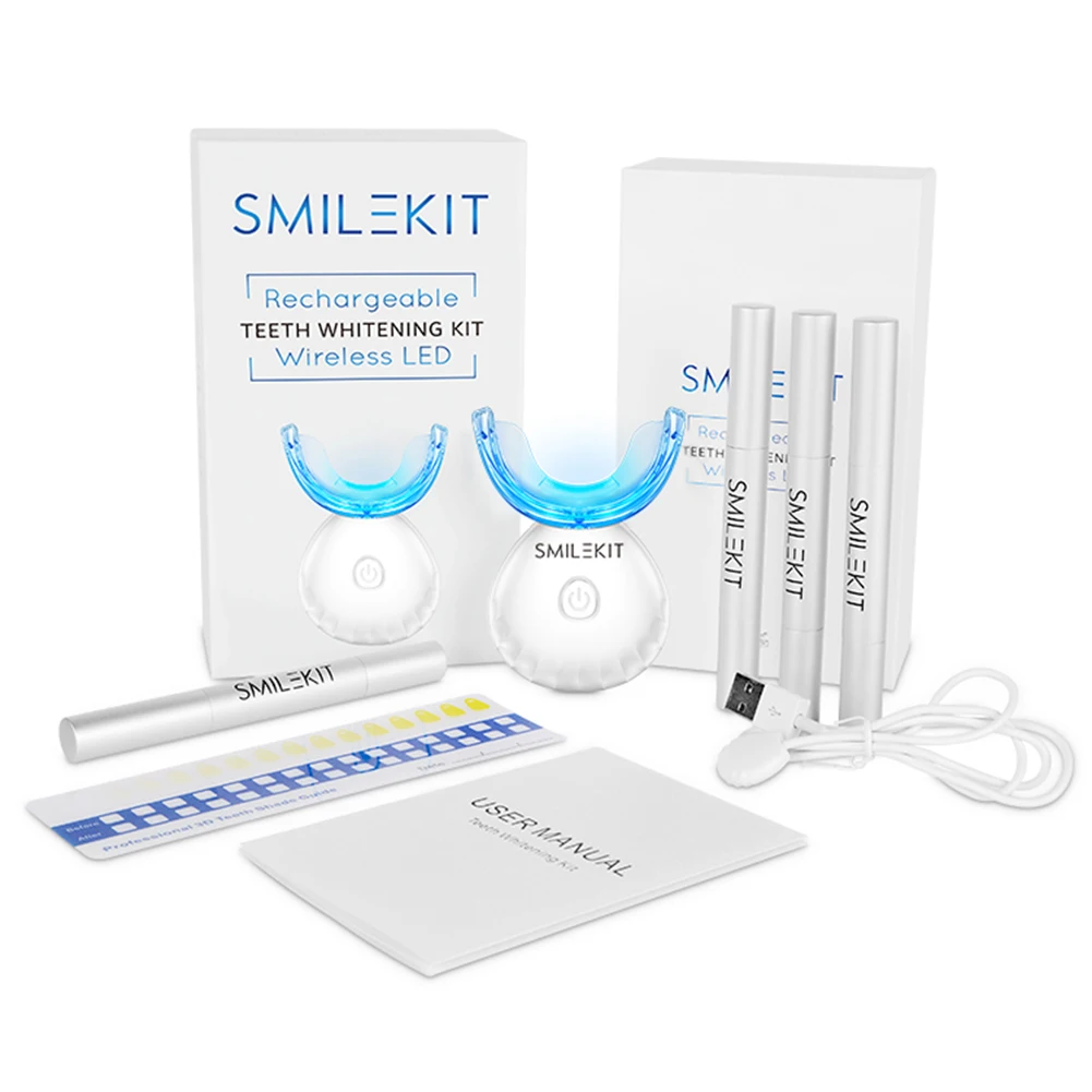 طقم تبييض الأسنان صغير 16 LED  - مراجعة Teeth Whitening Near Me وسعره