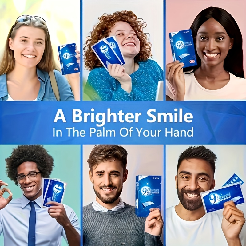 1 صندوق (14 قطعة) 9D شرائط جل  - مراجعة Teeth Whitening Gels وسعره